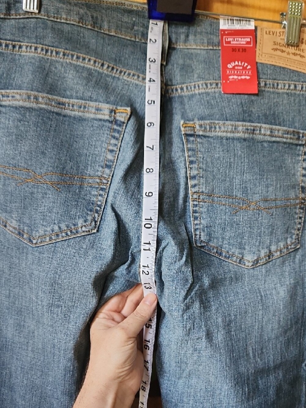 NWT Levi's Men's Straight Jeans - Medium Blue Wash  Sz 30x30 - Picture 6 of 9